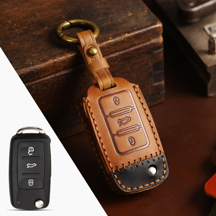 Custodia in pelle per chiave auto Volkswagen D Version