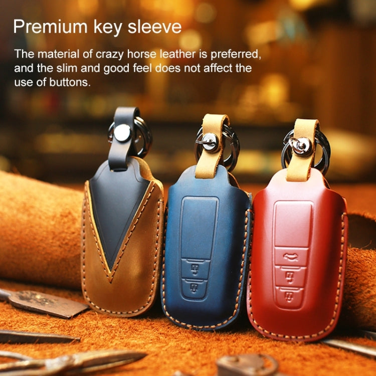 Custodia protettiva per chiave in pelle di vacchetta per auto Toyota, versione a due chiavi, For Toyota, Two Keys Version, For Toyota,Two Keys Version, For Toyota , Two Keys Version