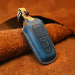Custodia protettiva per chiave in pelle di vacchetta per auto Toyota, versione a tre chiavi, For Toyota, Three Keys Version