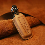 Custodia protettiva per chiave in pelle di vacchetta per auto Toyota, versione a tre chiavi, For Toyota, Three Keys Version