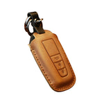Custodia protettiva per chiave in pelle di vacchetta per auto Toyota, versione a tre chiavi, For Toyota, Three Keys Version