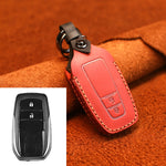 Custodia protettiva per chiave in pelle di vacchetta per auto Toyota, versione a due chiavi, For Toyota,Two Keys Version, For Toyota, Two Keys Version