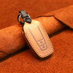 Custodia protettiva per chiave in pelle di vacchetta per auto Toyota, versione a due chiavi, For Toyota,Two Keys Version, For Toyota, Two Keys Version