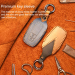 Custodia protettiva per chiave in pelle di vacchetta per auto Toyota, versione a due chiavi, For Toyota,Two Keys Version, For Toyota, Two Keys Version
