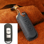 Custodia in pelle per chiave auto Mazda tre tasti