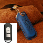 Custodia in pelle per chiave auto Mazda tre tasti