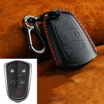 Per Cadillac Custodia protettiva per chiave in pelle di vacchetta per auto, versione a cinque chiavi, For Cadillac, Five Keys Version, For Cadillac