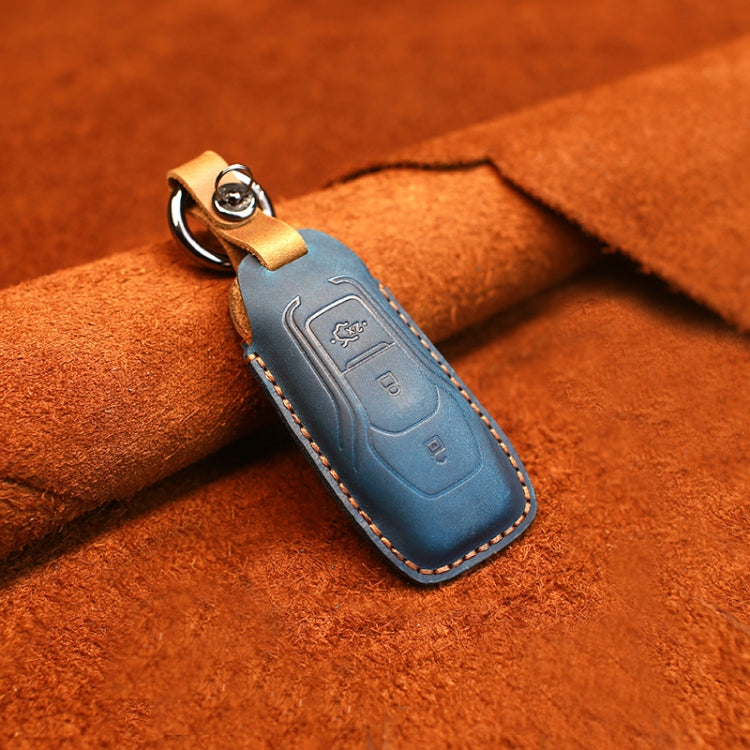 Per Ford Old Style Car Custodia protettiva per chiave in pelle di vacchetta, For Ford Old Style