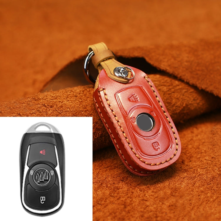 Custodia protettiva per chiave in pelle di vacchetta per auto Buick, versione a quattro chiavi, For Buick, Four Keys Version