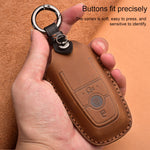 Custodia protettiva per chiave in pelle di vacchetta per auto Ford, versione a tre chiavi, For Ford, Three Keys Version