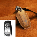 Custodia protettiva per chiave in pelle di vacchetta per auto Ford, versione a quattro chiavi, For Ford, Four Keys Version