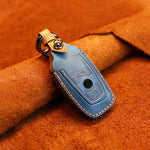 Per BMW Old Style Car Custodia protettiva per chiave in pelle di vacchetta, versione a due chiavi, For BMW Old Style, Two Keys Version, For BMW, For BMW Old Style