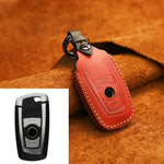 Per BMW Old Style Car Custodia protettiva per chiave in pelle di vacchetta, versione a due chiavi, For BMW Old Style, Two Keys Version, For BMW, For BMW Old Style