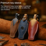 Custodia protettiva per chiave in pelle di vacchetta per auto Mercedes-Benz Old Style, For Mercedes-Benz Old Style