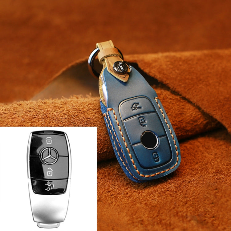 Per Mercedes-Benz New Style Car Custodia protettiva per chiave in pelle di vacchetta, For Mercedes-Benz New Style