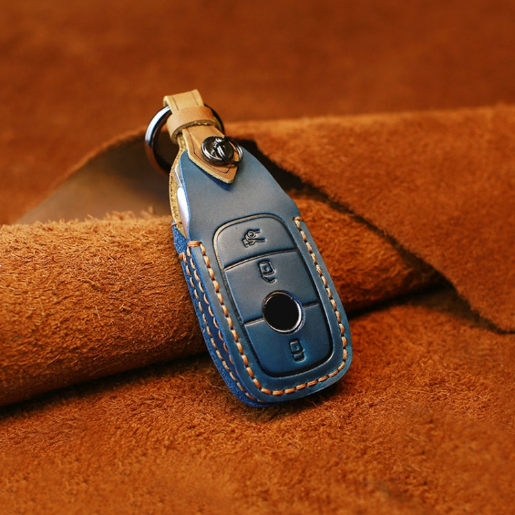 Per Mercedes-Benz New Style Car Custodia protettiva per chiave in pelle di vacchetta, For Mercedes-Benz New Style