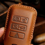 Per Land Rover Custodia protettiva per chiave in pelle di vacchetta per auto, For Land Rover