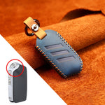 Custodia protettiva per chiave in pelle di vacchetta per auto Kia, versione rotonda, For Kia, Round Version