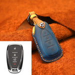 Custodia protettiva per chiave in pelle di vacchetta per auto Chevrolet, versione a quattro chiavi, For Chevrolet, Four Keys Version