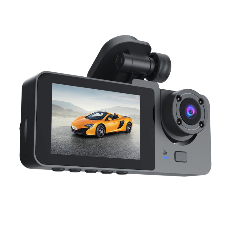 Registratore di guida per fotocamera da cruscotto per auto A2 con tripla lente, A2 (Black), A2 (Gold)