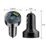 Caricabatterie rapido per auto con display digitale 2 pezzi 4 in 1 USB PD20W+QC3.0+2.4A, PD20W+QC3.0+2.4A