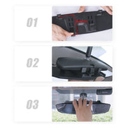SHUNWEI SD-2414 Specchietto retrovisore antiriflesso per auto, dimensioni: 244 x 90 mm, 244 x 90mm