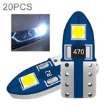 Lampada da 20 pezzi T10 3030-2SMD per auto a luce bianca LED, T10 3030-2SMD