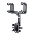 Staffa di navigazione per auto per specchietto retrovisore a scatto, Snap-on Rearview Mirror Phone Holder