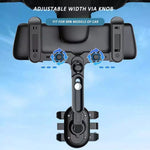Staffa di navigazione per auto per specchietto retrovisore a scatto, Snap-on Rearview Mirror Phone Holder