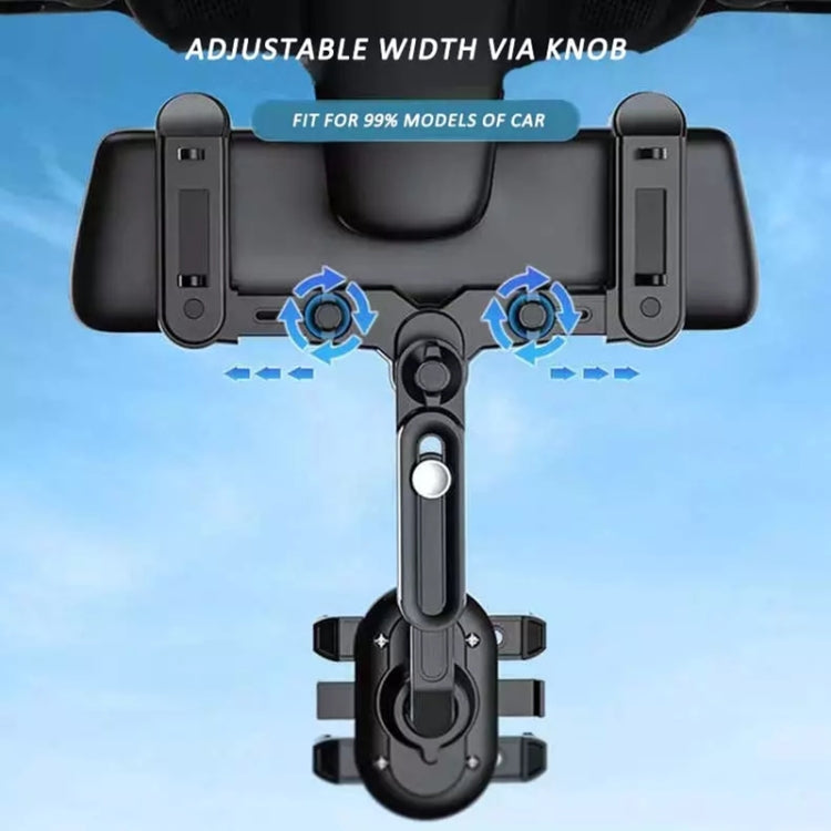 Staffa di navigazione per auto per specchietto retrovisore a scatto, Snap-on Rearview Mirror Phone Holder