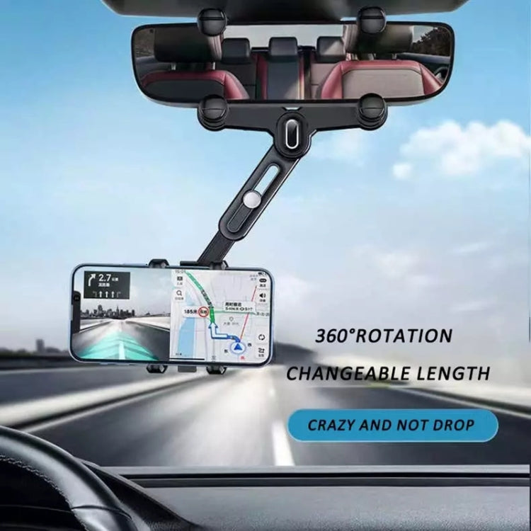 Staffa di navigazione per auto per specchietto retrovisore a scatto, Snap-on Rearview Mirror Phone Holder