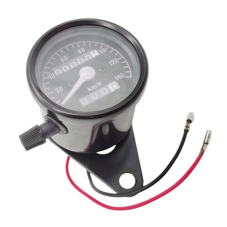 Contachilometri contachilometri modificato retrò per motocicletta, Speedometer Kilometer (Black), Speedometer Kilometer (Silver)