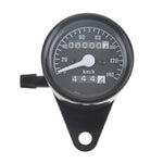 Contachilometri contachilometri modificato retrò per motocicletta, Speedometer Kilometer (Black), Speedometer Kilometer (Silver)