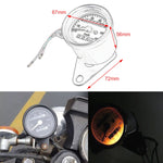 Contachilometri contachilometri modificato retrò per motocicletta, Speedometer Kilometer (Black), Speedometer Kilometer (Silver)