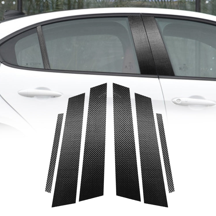 Per Alfa Romeo Giulia Auto in fibra di carbonio B / C / Adesivo decorativo per finestra porta montante centrale, guida sinistra e destra universale, Door Window