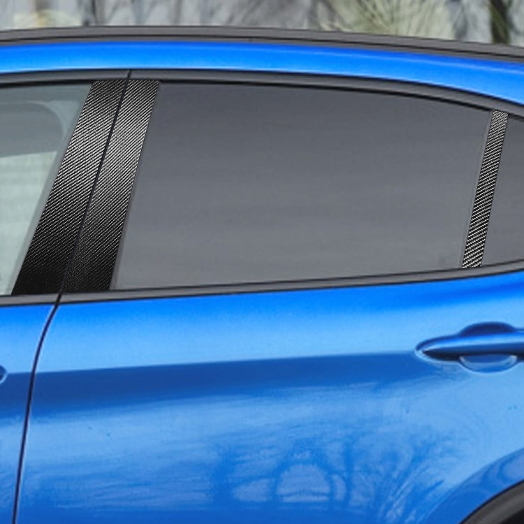 Per Alfa Romeo Giulia Auto in fibra di carbonio B / C / Adesivo decorativo per finestra porta montante centrale, guida sinistra e destra universale, Door Window