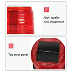 Spia di ricarica solare per auto, Round Red, Round White, Round Yellow
