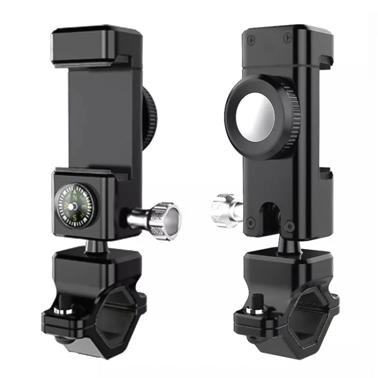 Porta cellulare antifurto e antidecollo per bicicletta/moto, senza luce, without Light (Black), without Light (Green)