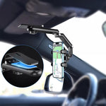 Supporto per cellulare multifunzionale con visiera parasole per sedile posteriore per auto