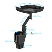 Supporto per cellulare per portabicchieri da tavolo per bevande per auto, Beverage Table Food Rack