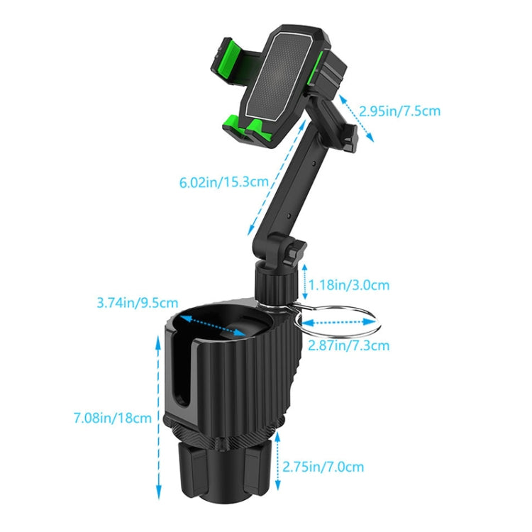 Supporto per cellulare per tazza d'acqua per portabevande per auto, Water Cup Mobile Phone Holder