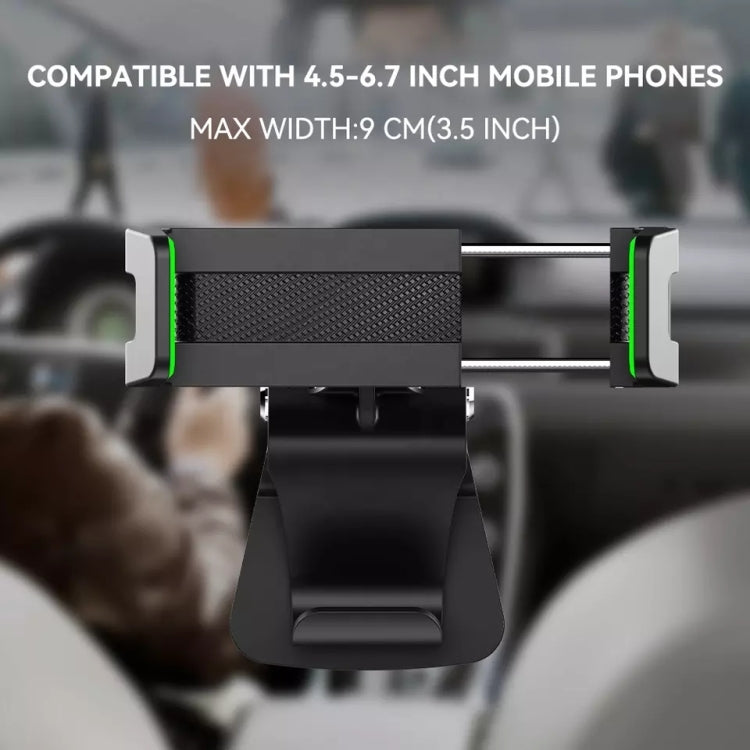 Supporto per cellulare multifunzionale con visiera parasole per sedile posteriore per auto