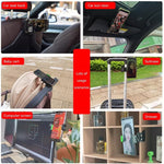 Supporto per cellulare multifunzionale con visiera parasole per sedile posteriore per auto