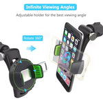 Supporto per telefono multifunzionale con presa d'aria per condizionatore d'aria per auto, Air Outlet (Black), Air Outlet (Green)