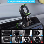 Supporto per telefono multifunzionale con presa d'aria per condizionatore d'aria per auto, Air Outlet (Black), Air Outlet (Green)