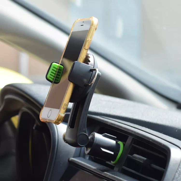 Supporto per telefono multifunzionale con presa d'aria per condizionatore d'aria per auto, Air Outlet (Black), Air Outlet (Green)