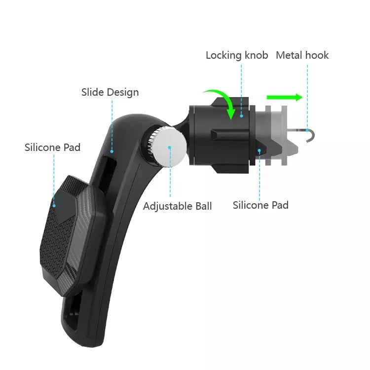 Supporto per telefono magnetico con presa d'aria multifunzionale per condizionatore d'aria per auto, Air Outlet Magnetic (Black), Air Outlet Magnetic (Green)