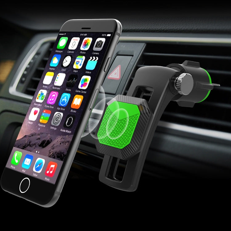 Supporto per telefono magnetico con presa d'aria multifunzionale per condizionatore d'aria per auto, Air Outlet Magnetic (Black), Air Outlet Magnetic (Green)
