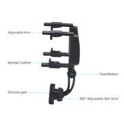Supporto per telefono di navigazione per specchietto retrovisore auto con magnete resistente in fibra di carbonio, Carbon Fiber
