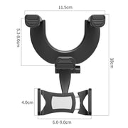 Staffa di navigazione universale per specchietto retrovisore per auto, Rearview Mirror Phone Holder